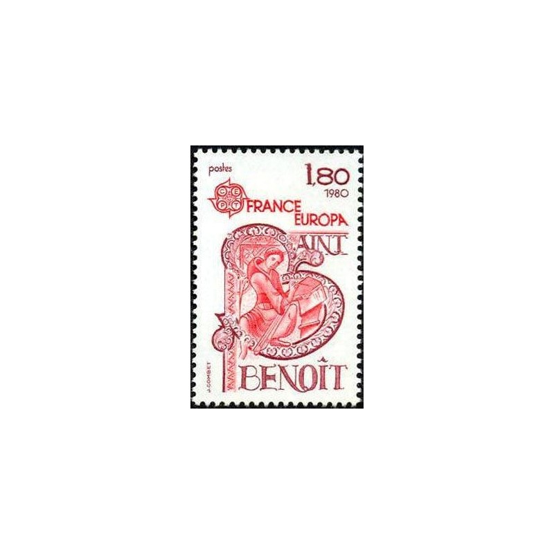 Timbre France Yvert No 2086 Europa, Saint Benoit