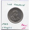 Ile Maurice 1 rupee 1987 Sup, KM 55 pièce de monnaie