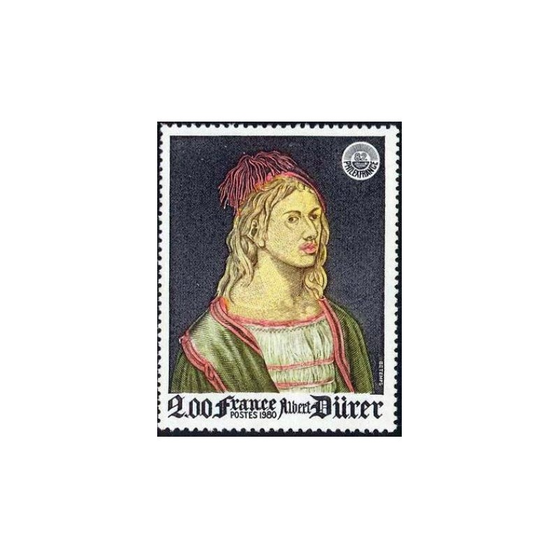 Timbre France Yvert No 2090 Albrecht Durer, autoportrait