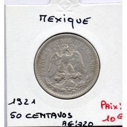 Mexique 50 centavos 1919 TTB-, KM 447 pièce de monnaie