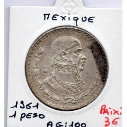 Mexique 1 Peso 1961 TTB, KM 459 pièce de monnaie