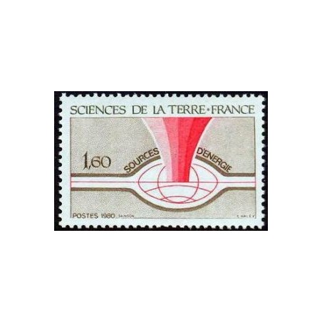 Timbre France Yvert No 2093 Sciences de la terre