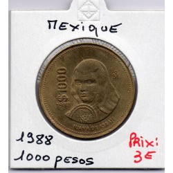 Mexique 1000 Pesos 1988 Sup, KM 536 pièce de monnaie