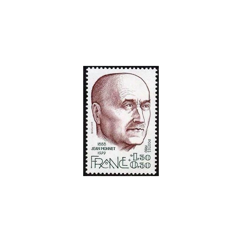 Timbre France Yvert No 2096 Jean Monnet