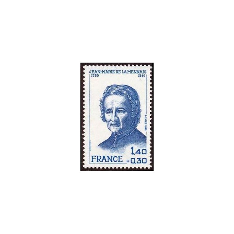 Timbre France Yvert No 2097 Jean-Marie de la Mennais