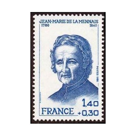 Timbre France Yvert No 2097 Jean-Marie de la Mennais