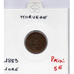 Norvège 1 ore 1889 TTB, KM 352 pièce de monnaie