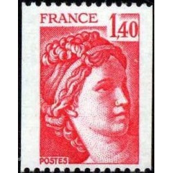 Timbre France Yvert No 2104 Type Sabine de roulette