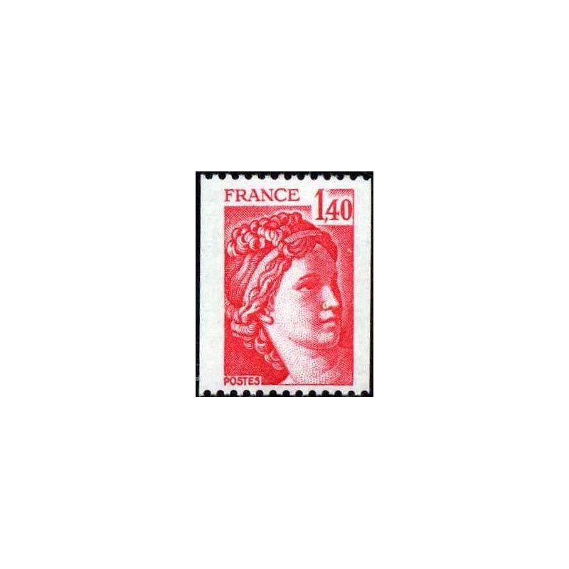 Timbre France Yvert No 2104 Type Sabine de roulette