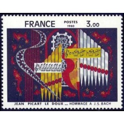 Timbre France Yvert No 2107 Jean Picart Le Doux, hommage à j s Bach