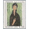 Timbre France Yvert No 2109 Amadeo Modigliani, femme aux yeux bleus