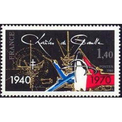 Timbre France Yvert No 2114 Charles de Gaulle