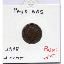 Pays Bas 1 cent 1948 TTB, KM 175  pièce de monnaie
