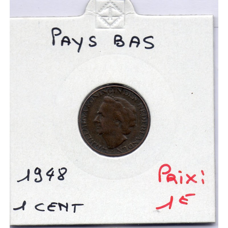 Pays Bas 1 cent 1948 TTB, KM 175  pièce de monnaie