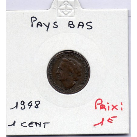 Pays Bas 1 cent 1948 TTB, KM 175  pièce de monnaie