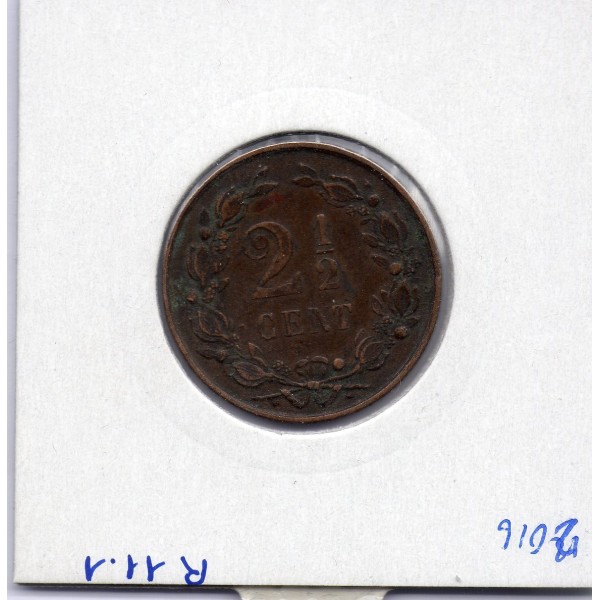 Pays Bas 2 1/2  cents 1881 TTB, KM 108  pièce de monnaie
