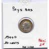 Pays Bas 10 cents 1944 P TTB, KM 163 pièce de monnaie