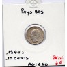 Pays Bas 10 cents 1944 S Sup, KM 163 pièce de monnaie