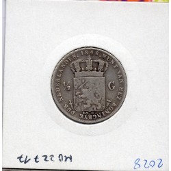 Pays Bas 1/2 Gulden 1848 TB, KM 73 pièce de monnaie