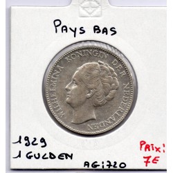 Pays Bas 1 Gulden 1929 TTB, KM 161 pièce de monnaie