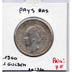 Pays Bas 1 Gulden 1940 TTB, KM 161 pièce de monnaie