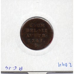 Pays-Bas Autrichiens Liard 1744 Main Anvers TB, KM 1 pièce de monnaie