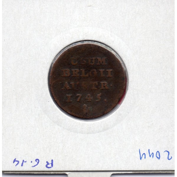 Pays-Bas Autrichiens Liard 1744 Main Anvers TB, KM 1 pièce de monnaie