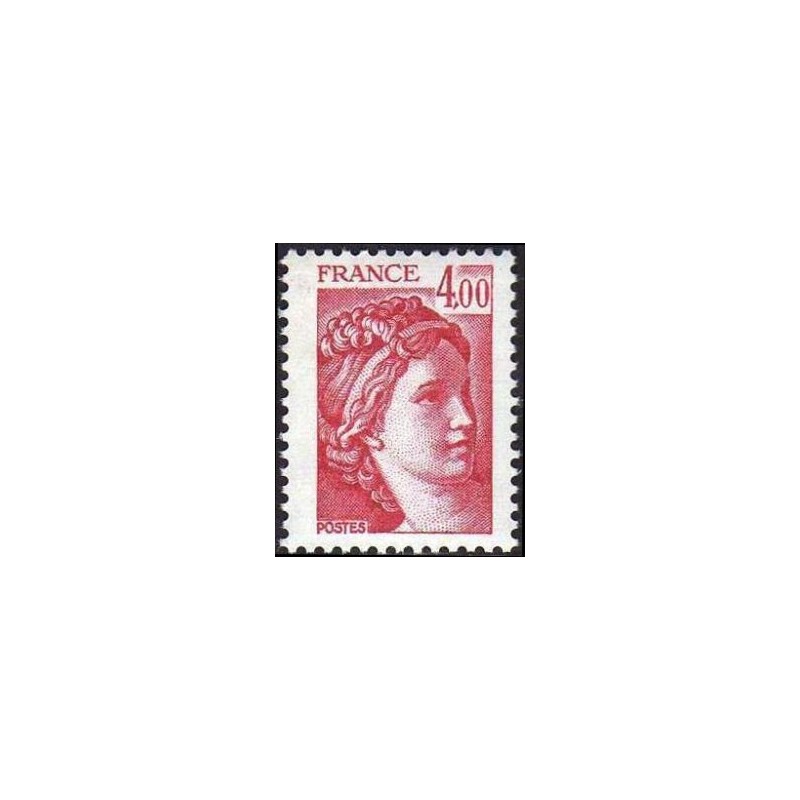 Timbre Yvert No 2122 Type Sabine 4.00fr