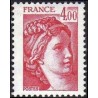 Timbre Yvert No 2122 Type Sabine 4.00fr