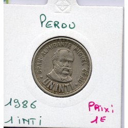 Pérou 1 inti 1986 TTB, KM 296 pièce de monnaie