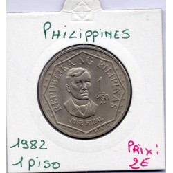 Philippines 1 piso 1982 Sup+, KM 209 pièce de monnaie