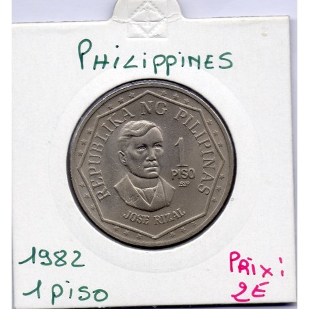 Philippines 1 piso 1982 Sup+, KM 209 pièce de monnaie