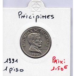Philippines 1 piso 1991 Sup, KM 243.2 pièce de monnaie