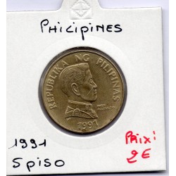 Philippines 5 piso 1991 Sup, KM 259 pièce de monnaie