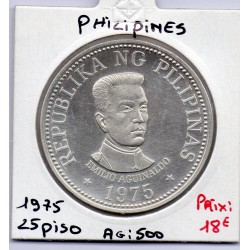 Philippines 25 piso Emilio Aguinaldo 1975 Spl, KM 211 pièce de monnaie