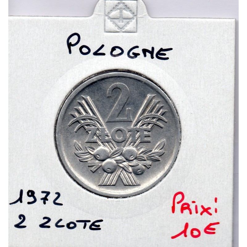 Pologne 2 Zlote 1972 Sup, KM 46 pièce de monnaie