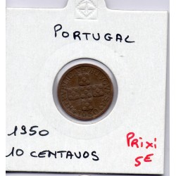 Portugal 10 centavos 1950 TTB, KM 583 pièce de monnaie