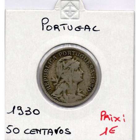 Portugal 50 centavos 1930 TB+, KM 577 pièce de monnaie
