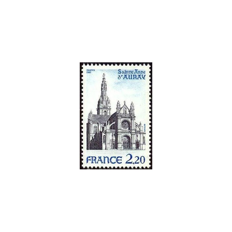 Timbre Yvert No 2134 Basilique de Sainte Anne d' Auray