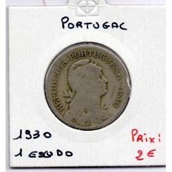 Portugal 1 escudo 1930 B, KM 578 pièce de monnaie