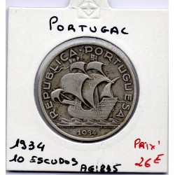 Portugal 10 escudos 1934 TTB, KM 582 pièce de monnaie