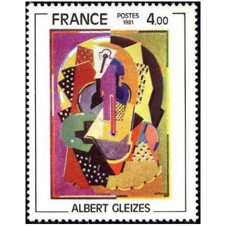 Timbre Yvert No 2137 Composition 1920-1923 d'Albert Gleizes