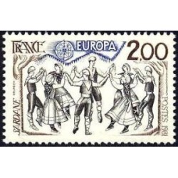 Timbre Yvert No 2139 Europa, La Sardane du pays Catalans