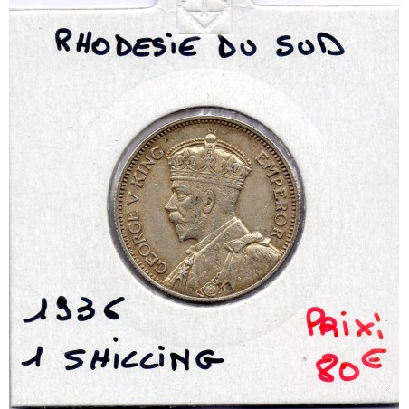 Rhodésie du sud 1 Shilling 1936 Sup, KM 3 pièce de monnaie