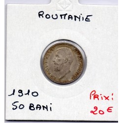 Roumanie 50 bani 1910 Sup, KM 41 pièce de monnaie
