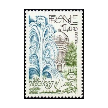Timbre Yvert No 2144 Vichy, 54e congrès national de la fédération des Sociétés  philatéliques