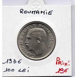 Roumanie 100 lei 1936 Spl, KM 54 pièce de monnaie