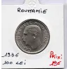 Roumanie 100 lei 1936 Spl, KM 54 pièce de monnaie