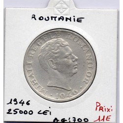 Roumanie 25000 lei 1946 Sup, KM 70 pièce de monnaie