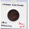 Grande Bretagne Farthing 1821 TTB, KM 677 pièce de monnaie